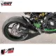 MF7288 Scarico Marmitta MIVV MK3 Kawasaki Z900 - 2020 / 2024 Omologato Inox Nero