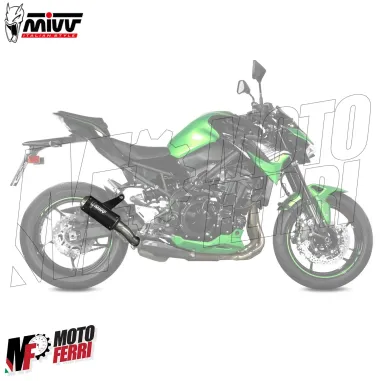 MF7288 Scarico Marmitta MIVV MK3 Kawasaki Z900 - 2020 / 2024 Omologato Inox Nero