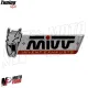 MF7290 Adesivo Logo Mivv per Scarico Marmitta Terminale in Alluminio 100x40mm