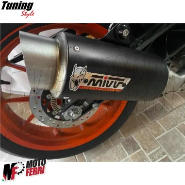 MF7290 Adesivo Logo Mivv per Scarico Marmitta Terminale in Alluminio 100x40mm