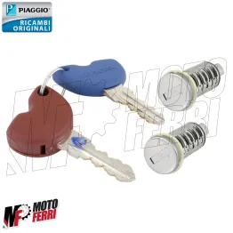 MF7292 Kit Chiavi Serrature Originale Piaggio Vespa ET4 125 1999 2000 2001 2002 2