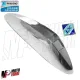 Cresta Cromata Parafango Anteriore + Adesivo Logo Vespa 50 125 150 LX LXV 2T 4T