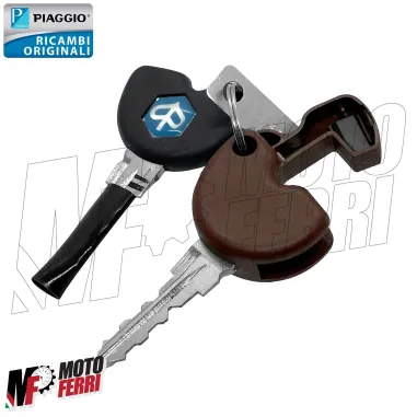 MF7296 Kit Chiavi Serratura Originale Piaggio Liberty 50 125 150 iGet 2015/2019