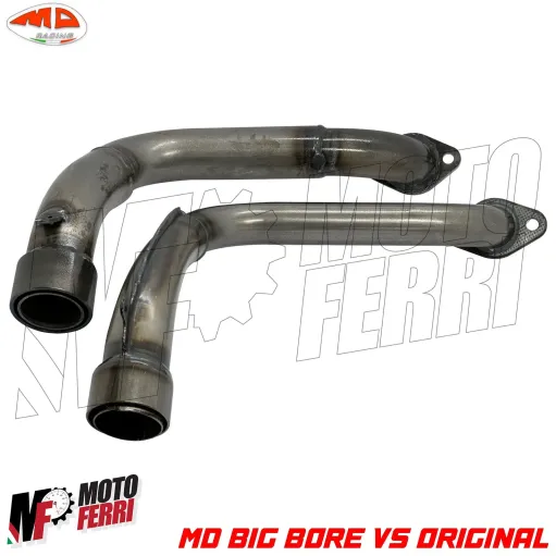 MF7298 Collettore MD BIG Bore Marmitta Proma Vespa 125 Special R ET3 Primavera