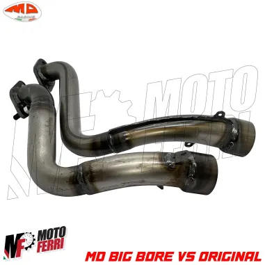 MF7298 Collettore MD BIG Bore Marmitta Proma Vespa 125 Special R ET3 Primavera
