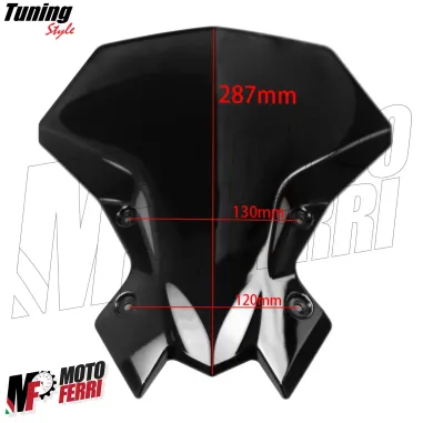 MF7299 Cupolino Kawasaki Z900 Z650 mod 2020 2021 2022 2023 2024 Fumè Scuro Alto