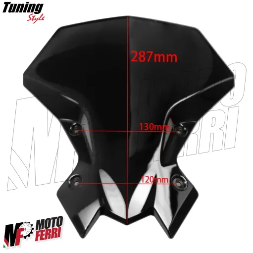 MF7299 Cupolino Kawasaki Z900 Z650 mod 2020 2021 2022 2023 2024 Fumè Scuro Alto