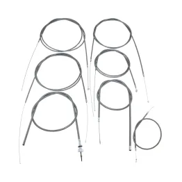 MF7303 Kit Trasmissione 8pz Cavi Guaina Grigia Vespa PX 125 150 200 Prima Serie