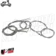 MF7303 Kit Trasmissione 8pz Cavi Guaina Grigia Vespa PX 125 150 200 Prima Serie