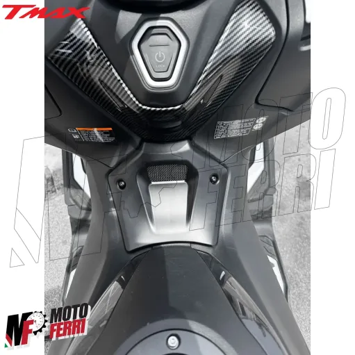 MF7312 Coperchio Presa Aria Tunnel Centale Yamaha TMax 560 2022 / 2024 Nero Opaco