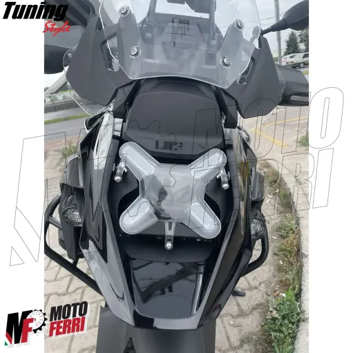 MF7331 Protezione Copertura Faro Led per BMW R 1300 GS Trasparente Anti Sassi