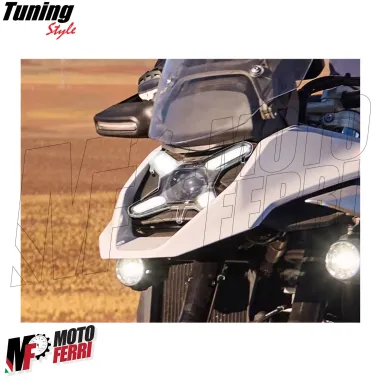 MF7331 Protezione Copertura Faro Led per BMW R 1300 GS Trasparente Anti Sassi