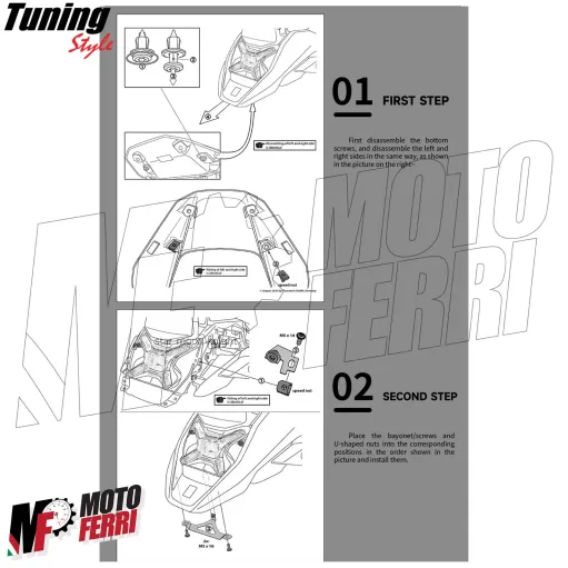 MF7331 Protezione Copertura Faro Led per BMW R 1300 GS Trasparente Anti Sassi