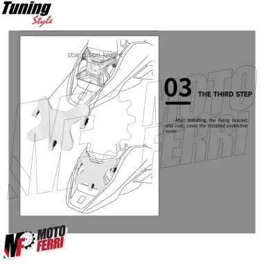 MF7331 Protezione Copertura Faro Led per BMW R 1300 GS Trasparente Anti Sassi