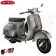 MF7337 Sella Nisa Wave Vespa PX 125 150 200 PE Arcobaleno Disco in Pelle Nera