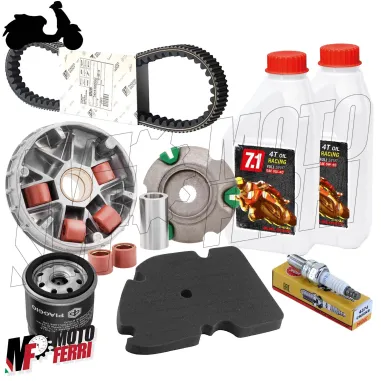 MF7350 Tagliando Vespa GTS 300 2008 - 2016 Olio Filtro Cinghia Variatore Candela