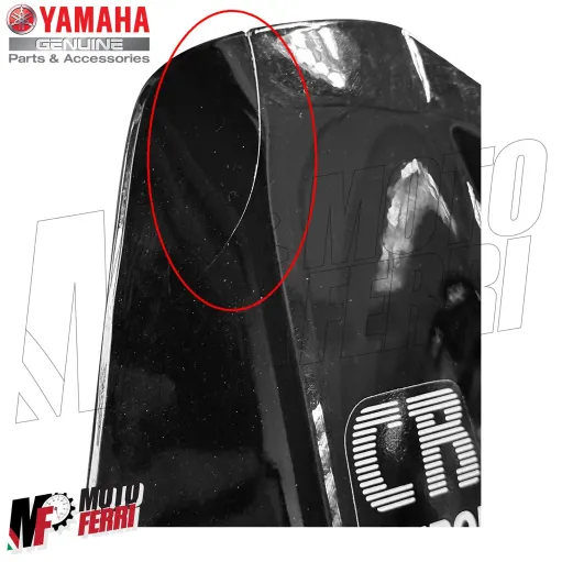 MF5416 Carena Scudo Anteriore Originale Yamaha CR Target 50 Nero Lucido / Grigio