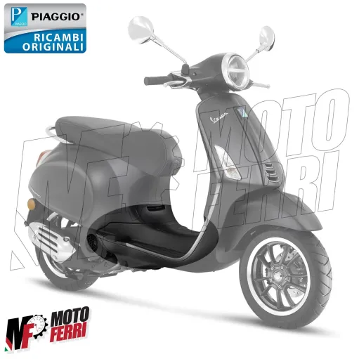 MF7361 Pedana Poggiapiedi Nero Opaco Origin Vespa Primavera / Sprint 50 125 150