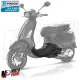 MF7361 Pedana Poggiapiedi Nero Opaco Origin Vespa Primavera / Sprint 50 125 150