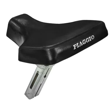 MF7318 Sella Monoposto Originale Piaggio Si 50 Pelle Nera Attacco Rettangolare