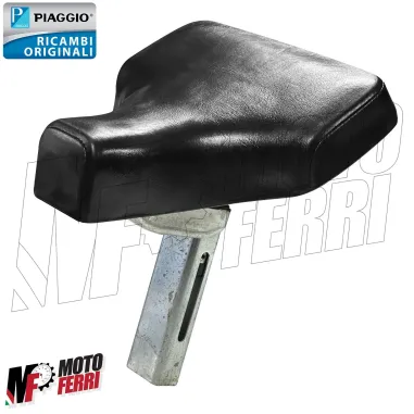 MF7318 Sella Monoposto Originale Piaggio Si 50 Pelle Nera Attacco Rettangolare
