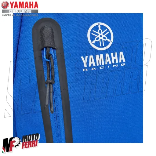 Zaino Yamaha Moto Blu Backpack Paddock Blu Nero Bianco Originale 35L