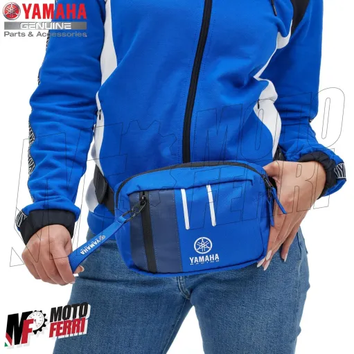 MF5886 Marsupio Borsello Paddock Blu Originale Yamaha Uomo Donna 3,7L