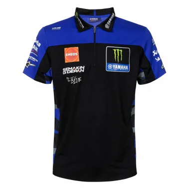 MF7378 Polo Yamaha Monster Energy VR46 MotoGP Pro Replica da Uomo Originale