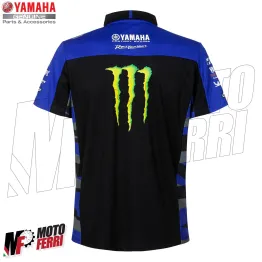 MF7378 Polo Yamaha Monster Energy VR46 MotoGP Pro Replica da Uomo Originale 2