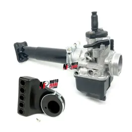 MF1082 - Carburatore PHBL 24 + Collettore + Filtro Racing Ape 50 Motore 125 130 2