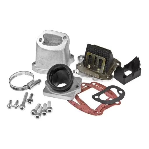 Collettore Aspirazione Lamellare Cilindro Girato Polini Vespa 125 PK S XL 3 Fori