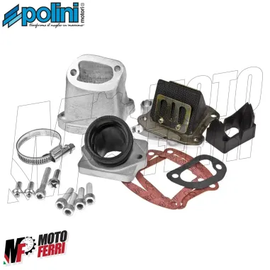 Collettore Aspirazione Lamellare Cilindro Girato Polini Vespa 125 PK S XL 3 Fori