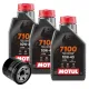MF7391 Tagliando CF Moto GT 650 2021/2024 - 3 Olio Motul 7100 10W40 + Filtro