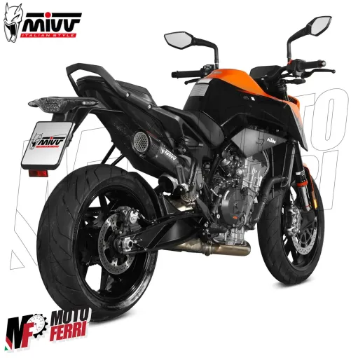 MF7394 Scarico Marmitta KTM 890 Duke 2020/2024 - MIVV X-M5 Omologato Black Inox
