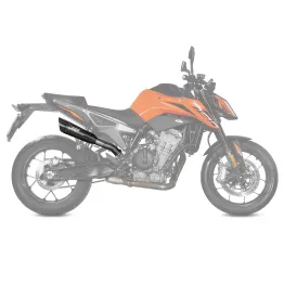 MF7394 Scarico Marmitta KTM 790 Duke 2018/2024 - MIVV X-M5 Omologato Black Inox