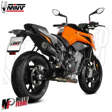 MF7394 Scarico Marmitta KTM 790 Duke 2018/2024 - MIVV X-M5 Omologato Black Inox