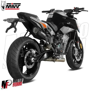 MF7394 Scarico Marmitta KTM 790 Duke 2018/2024 - MIVV X-M5 Omologato Black Inox