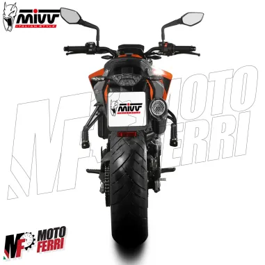 MF7394 Scarico Marmitta KTM 790 Duke 2018/2024 - MIVV X-M5 Omologato Black Inox