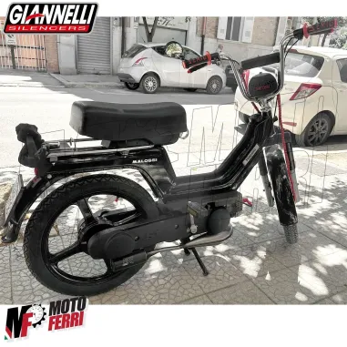 Marmitta Piaggio SI 50 Mix Giannelli Fire Vintage Serpentone Silenziatore Nero