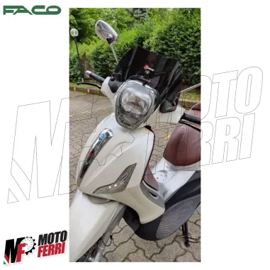 MF2555 Cupolino Spoiler Nero Fume Faco Piaggio Beverly 125 300 350 mod 2010-2020