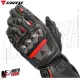 MF4111 Guanti Dainese Full Metal 6 Racing Pelle Titanio Carbonio Rosso/Nero