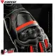 MF4111 Guanti Dainese Full Metal 6 Racing Pelle Titanio Carbonio Rosso/Nero