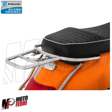MF6505 Portapacchi Posteriore Cromato Originale Vespa GTS 125 300 310 2005/2025