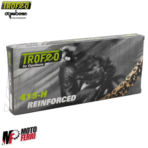 MF4255 Catena Trasmissione 415 Trofeo 140 Maglie Rinforzata Ciclomotore PitBike