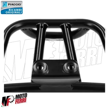 MF7407 Portapacchi Sortivo Posteriore Vespa Primavera / Sprint 50 125 150 Nero Originale