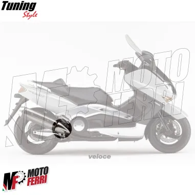 MF7409 Protezione Collettore Marmitta Yamaha TMax 500 - 2001 / 2007 Grigio Opaco
