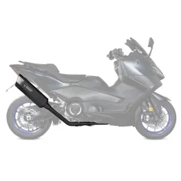MF7417 Scarico Marmitta Completo MIVV SR-1 TMAX 560 - 2022 2023 2024 Nero Inox