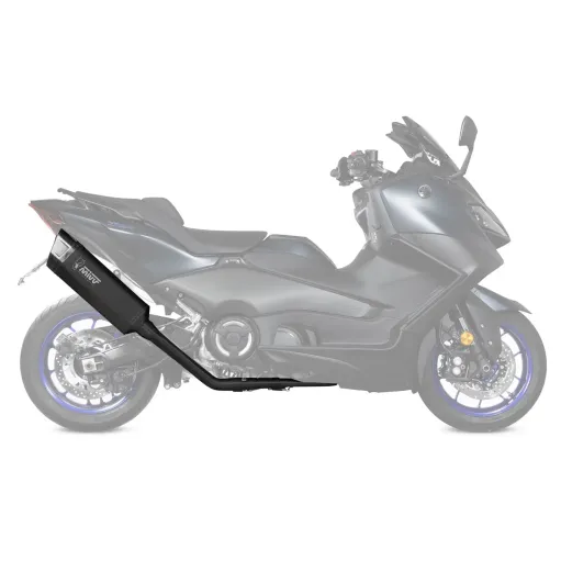 MF7417 Scarico Marmitta Completo MIVV SR-1 TMAX 560 - 2022 2023 2024 Nero Inox