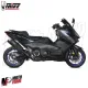 MF7417 Scarico Marmitta Completo MIVV SR-1 TMAX 560 - 2022 2023 2024 Nero Inox