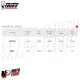 MF7417 Scarico Marmitta Completo MIVV SR-1 TMAX 560 - 2022 2023 2024 Nero Inox